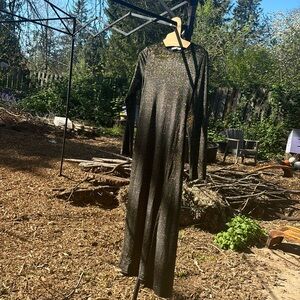 Stunning Black and metallic gold Reformation dress size M